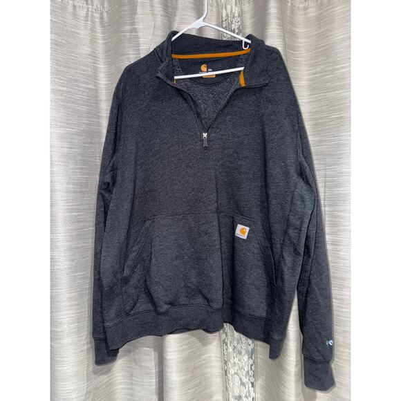 Carhartt quarter zip pullover sweater men’s size 2Xl - Picture 3 of 6